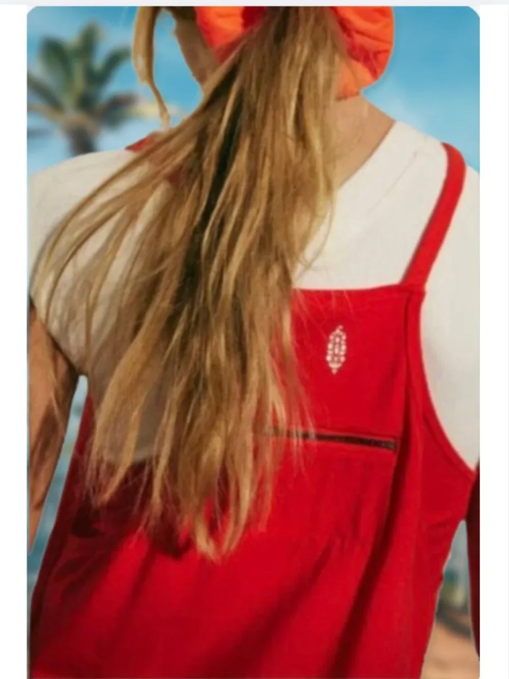Free People Hot Shot Mini Dress ❤️ Flame Pink Combo Colorblock - NWT